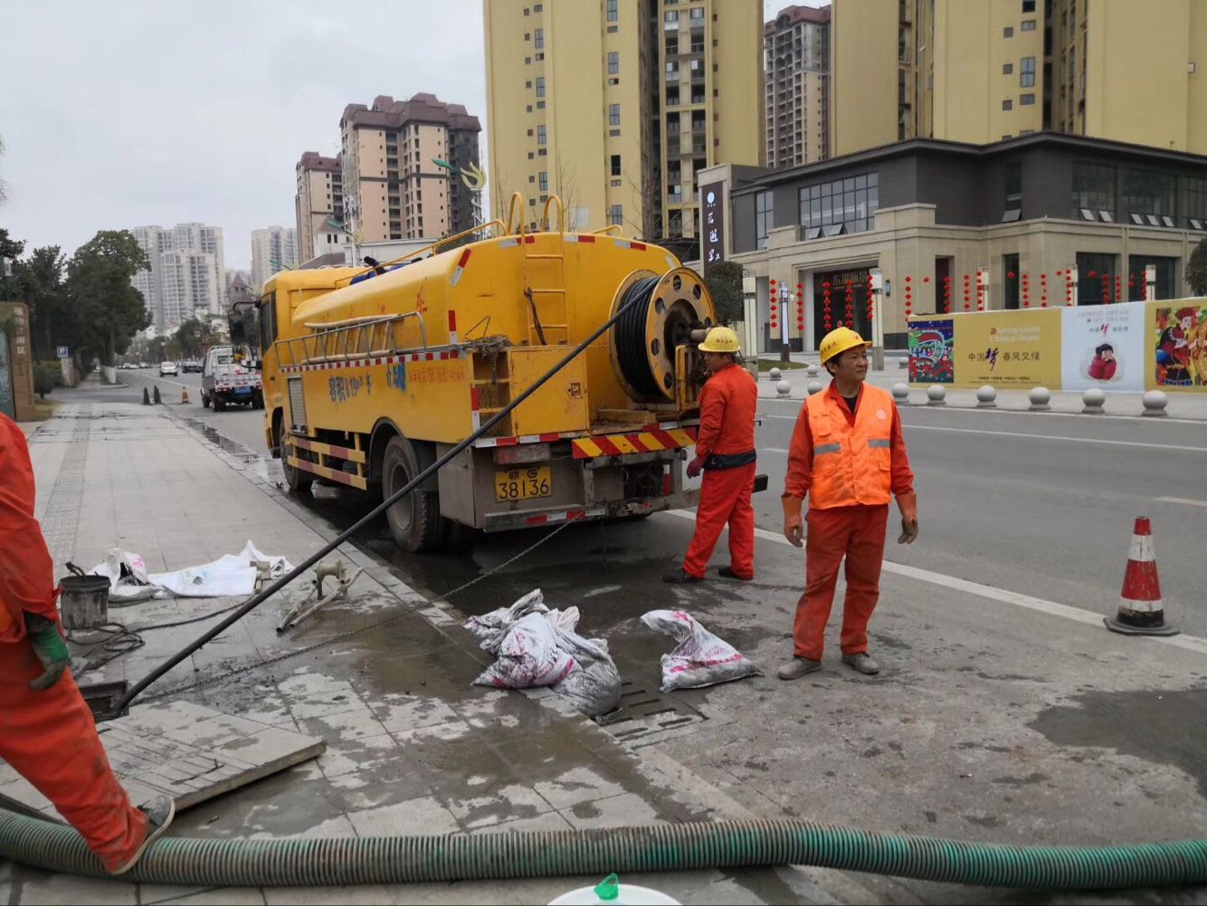 城区排污管道清淤-管道清洗
